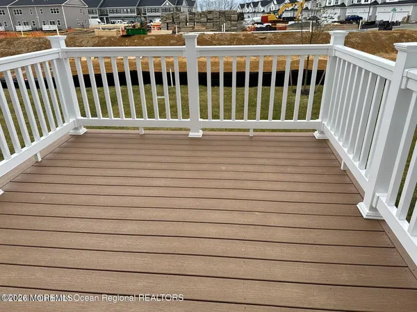 a view of wooden deck