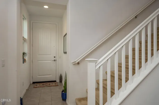 a view of an entryway with staircase