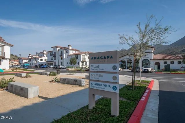 a view of multiple houses with a swimming pool