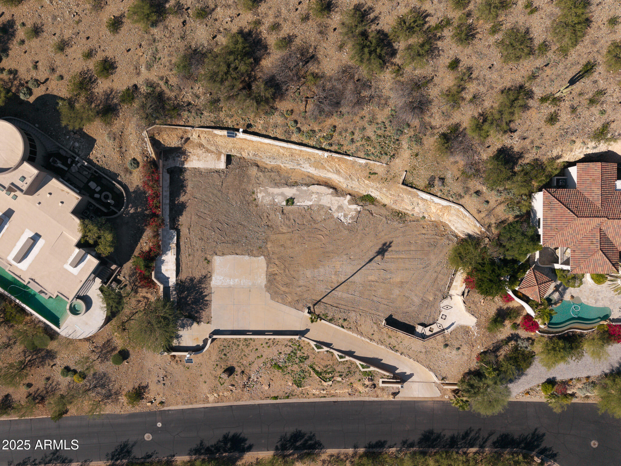 6418 East Joshua Tree Lane, Unit 2 Paradise Valley, AZ 85253 - Photo 4 of 8 an aerial view of a house with a yard and large trees