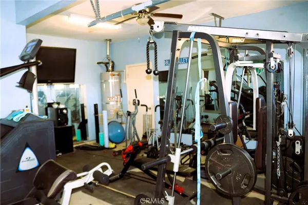 a room with storage and utility