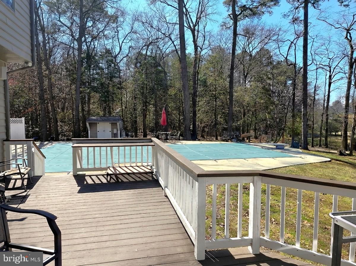 5632 Galestown - Reliance Road Rhodesdale, MD 21659 - Photo 9 of 30 a view of a swimming pool with a patio and wooden deck