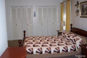 One of the spacious bedrooms