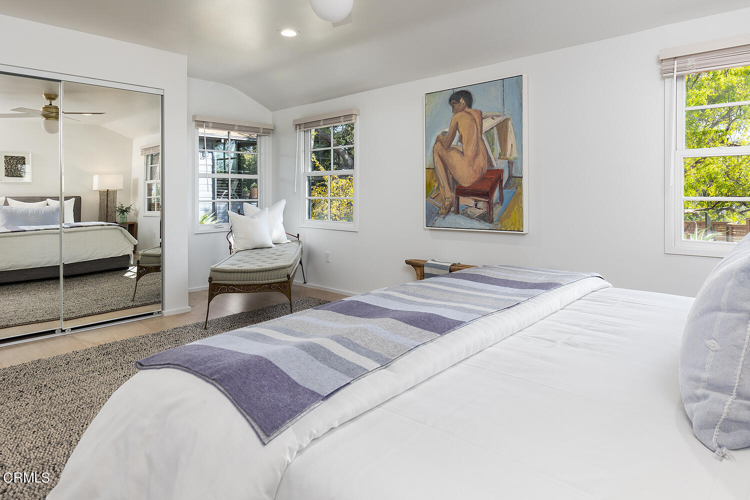 3142 Lincoln Avenue Altadena, CA 91001 - Photo 21 of 48 a bedroom with a bed and a painting on the wall