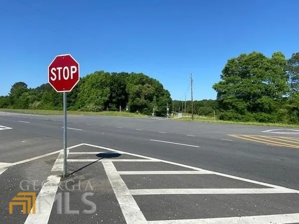 a street view with mountain view