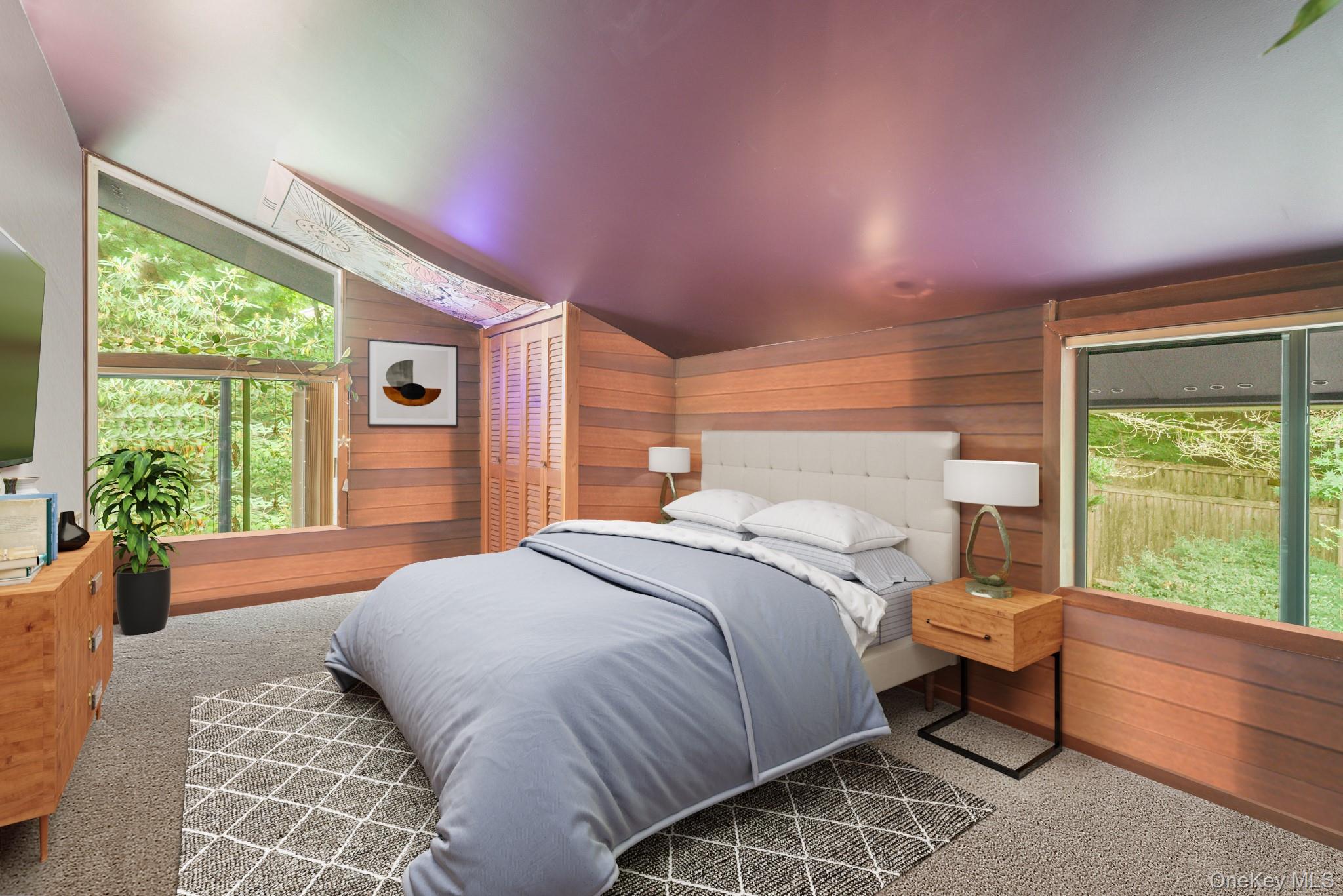 155 Revolutionary Road Briarcliff Manor, NY 10510 - Photo 20 of 30 a bedroom with a bed and glass window