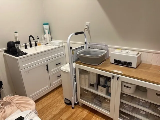 a kitchen with a stove and a sink
