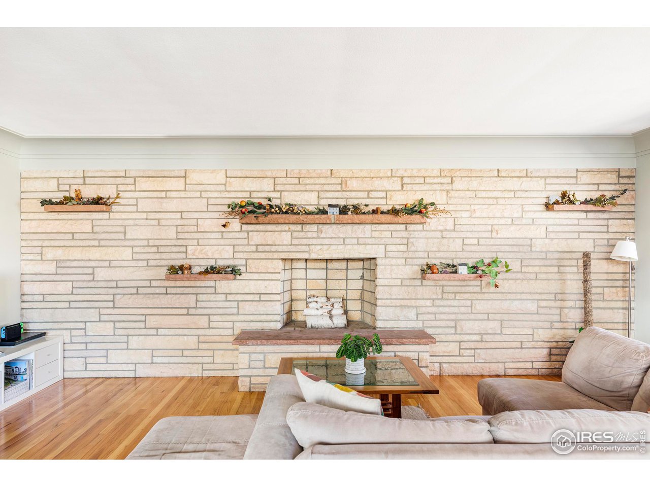 2870 15th Street Boulder, CO 80304 - Photo 7 of 21 Stone fireplace.