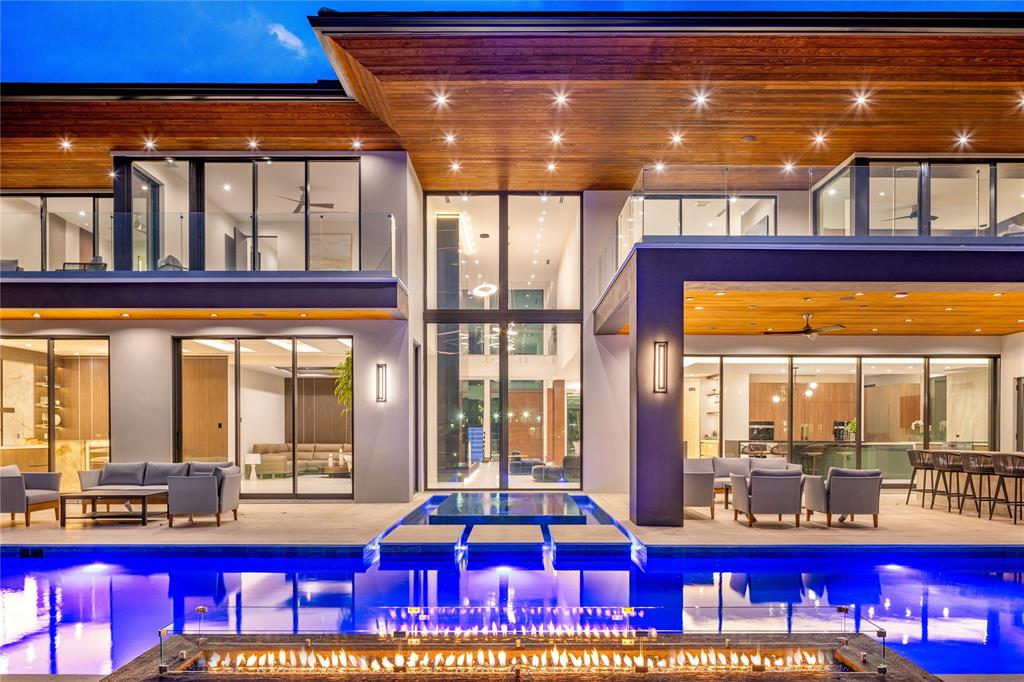 a front view of a building with glass windows