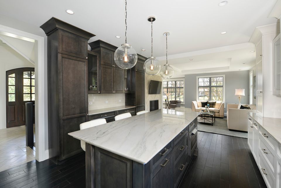 330 Brookside Lane Glencoe, IL 60022 - Photo 9 of 40 a kitchen with counter top space and wooden floor