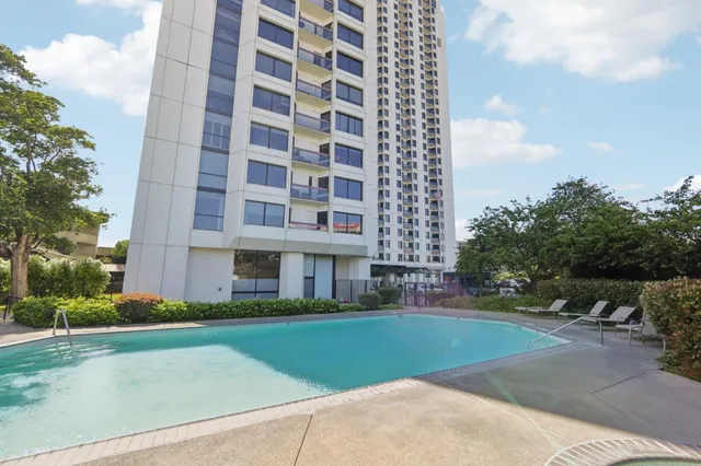 a view of building with yard