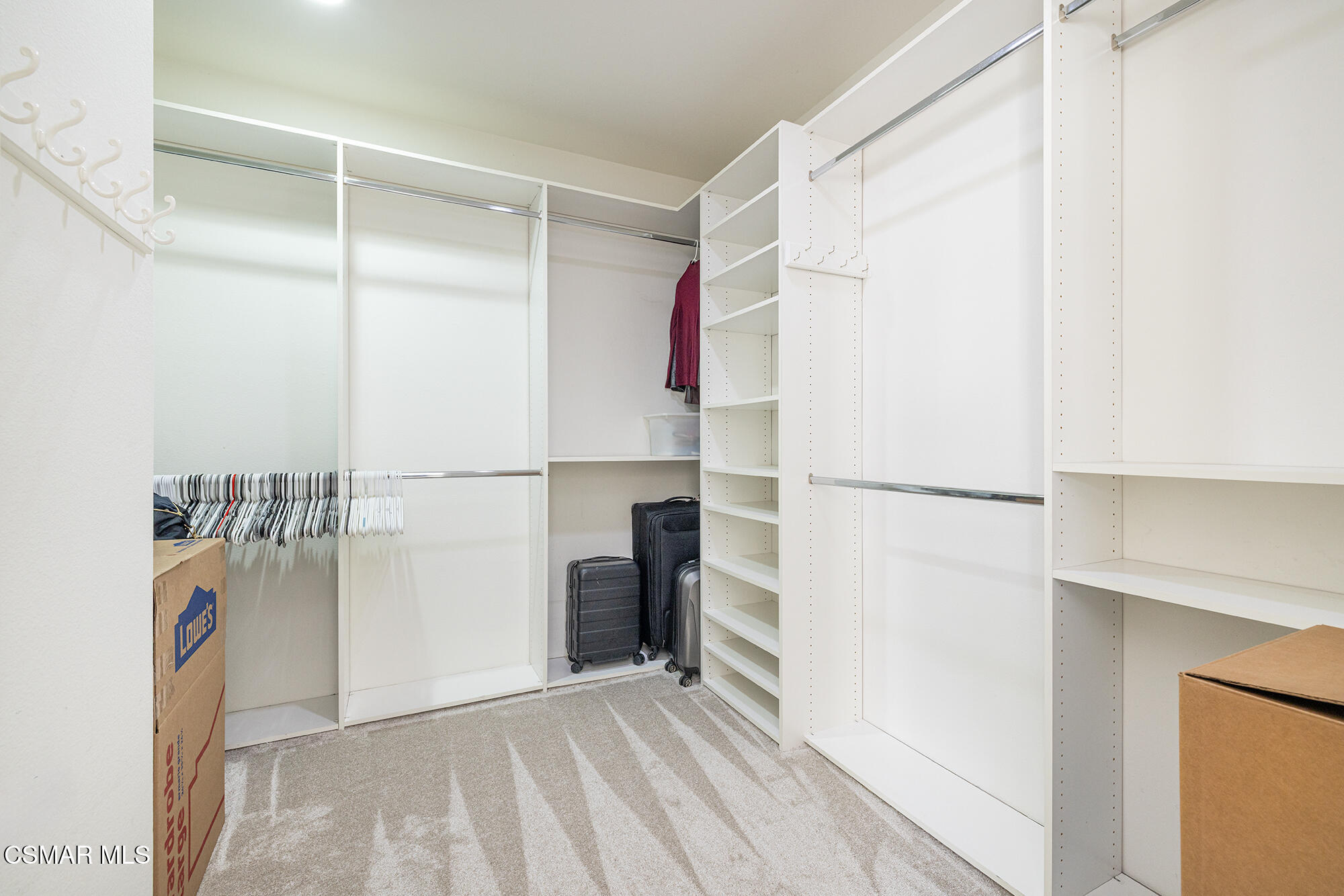 2684 Sunshine Valley Court Simi Valley, CA 93063 - Photo 13 of 38 a view of walk in closet with empty racks