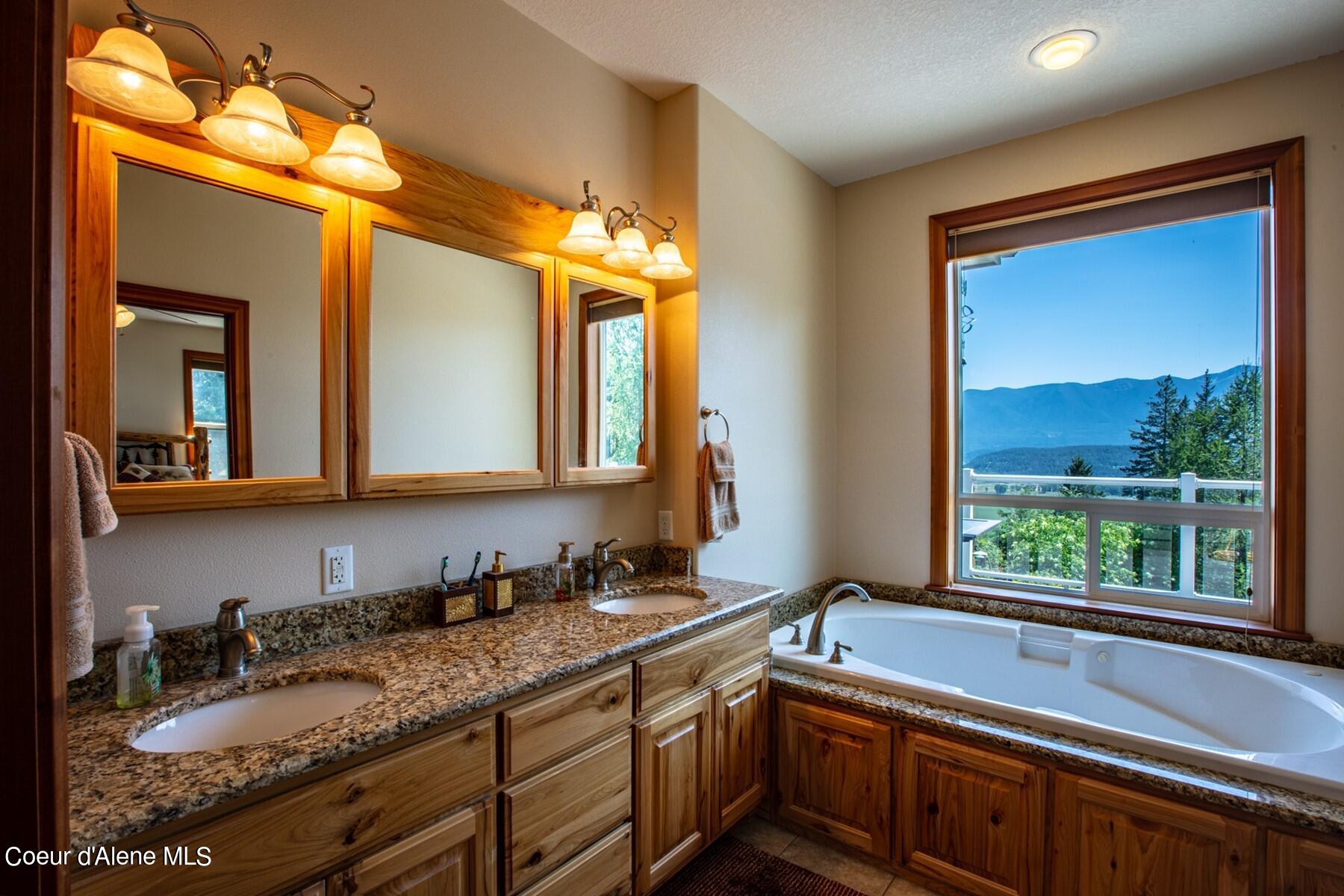 1524 Sunrise Road Bonners Ferry, ID 83805 - Photo 24 of 49 Master Bath with Views