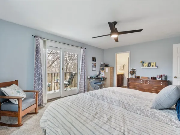 a bathroom with a sink vanity and a mirror