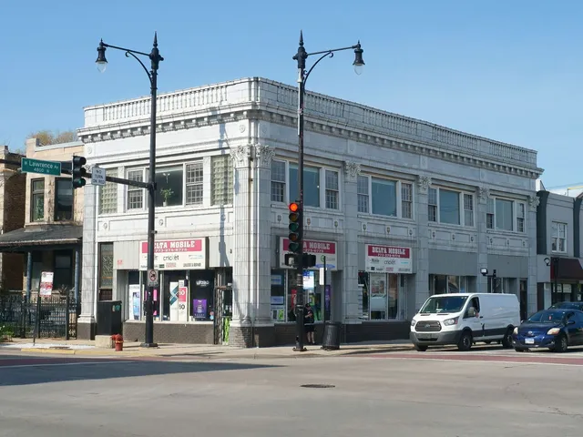 a car parked in front of a building