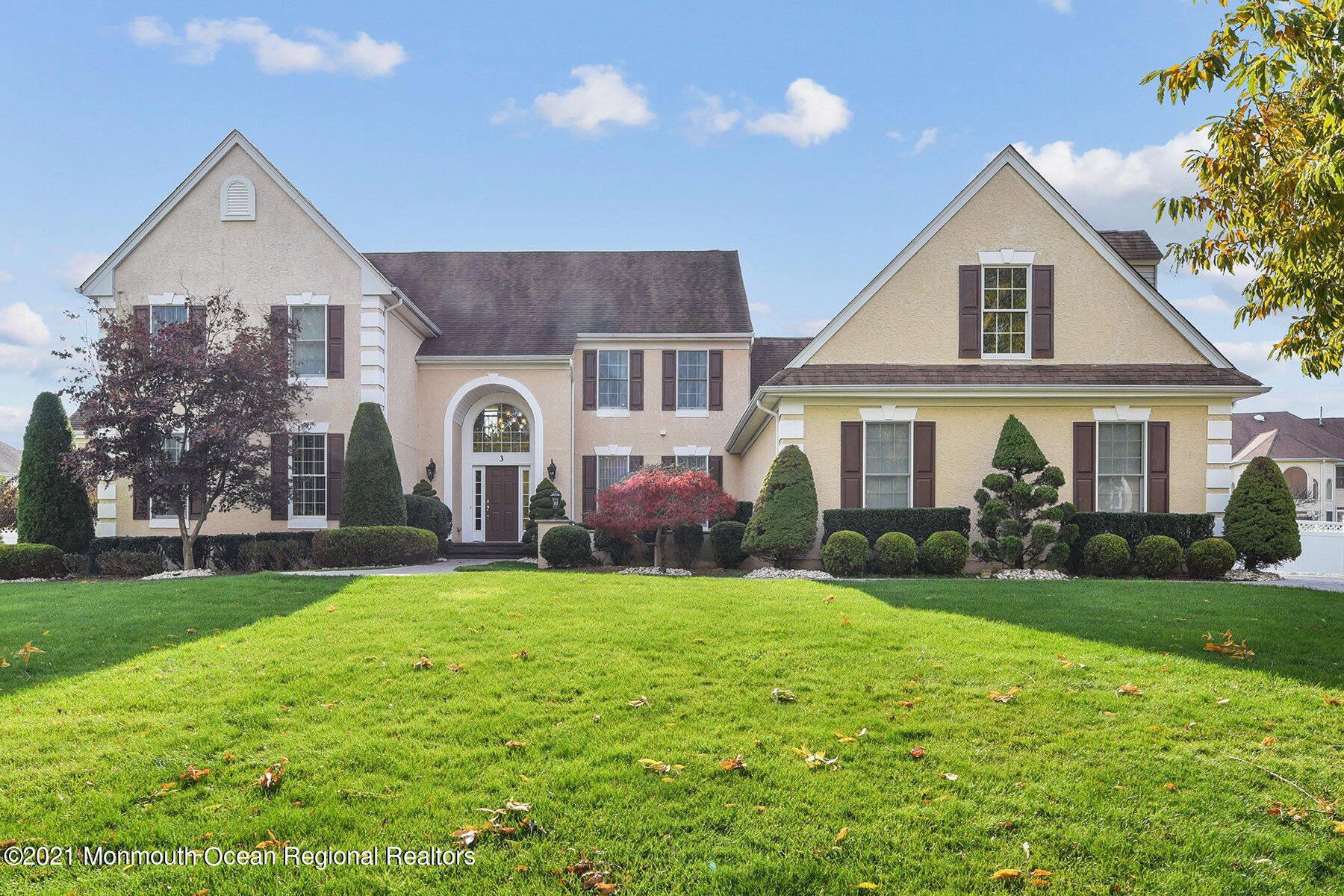 3 Great Bridge Road Freehold, NJ 07728 - Photo 1 of 40 a front view of a house with a yard and garage