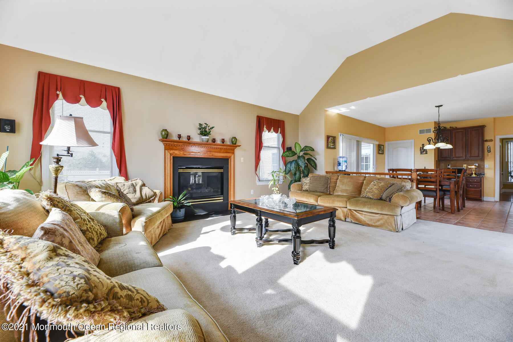 3 Great Bridge Road Freehold, NJ 07728 - Photo 17 of 40 a living room with furniture and a fireplace
