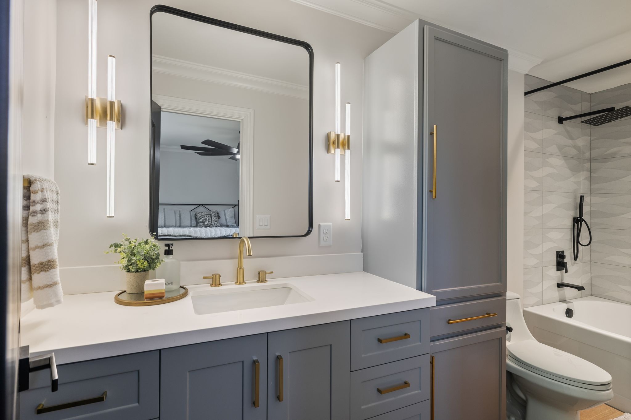 4024 Campania Strada Spring Hill, TN 37174 - Photo 46 of 53 a bathroom with a sink a toilet and shower