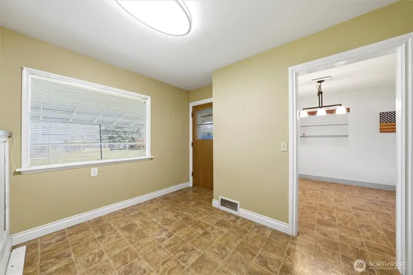 a view of an empty room