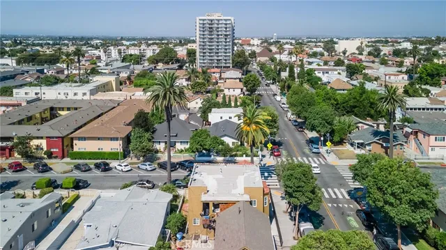 an aerial view of a city with lots of residential buildings