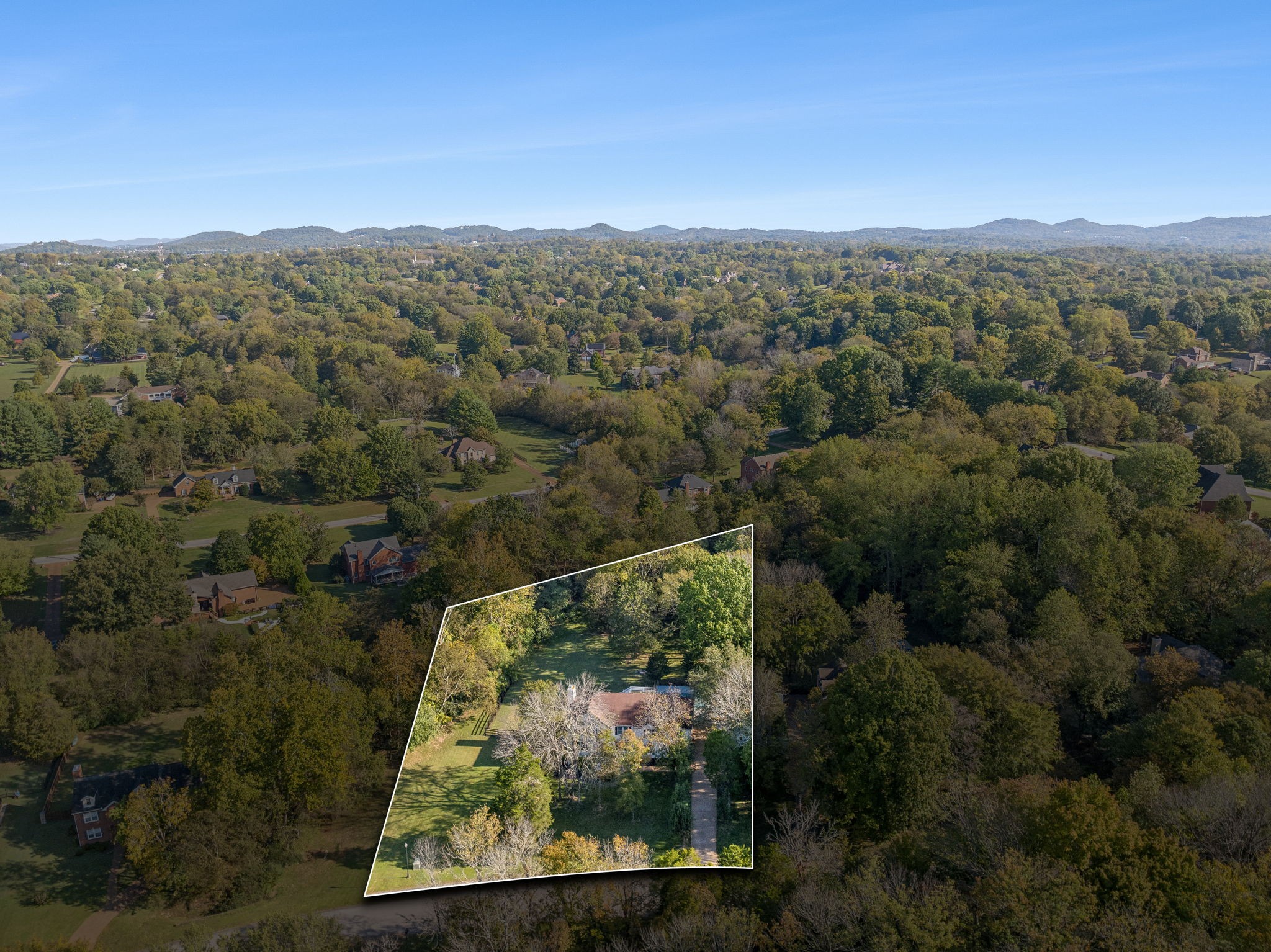 412 Martingale Drive Franklin, TN 37067 - Photo 52 of 56 an aerial view of a residential houses with outdoor space and garden