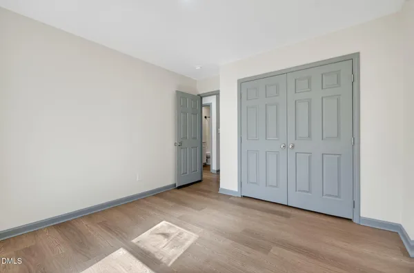 an empty room with a natural light