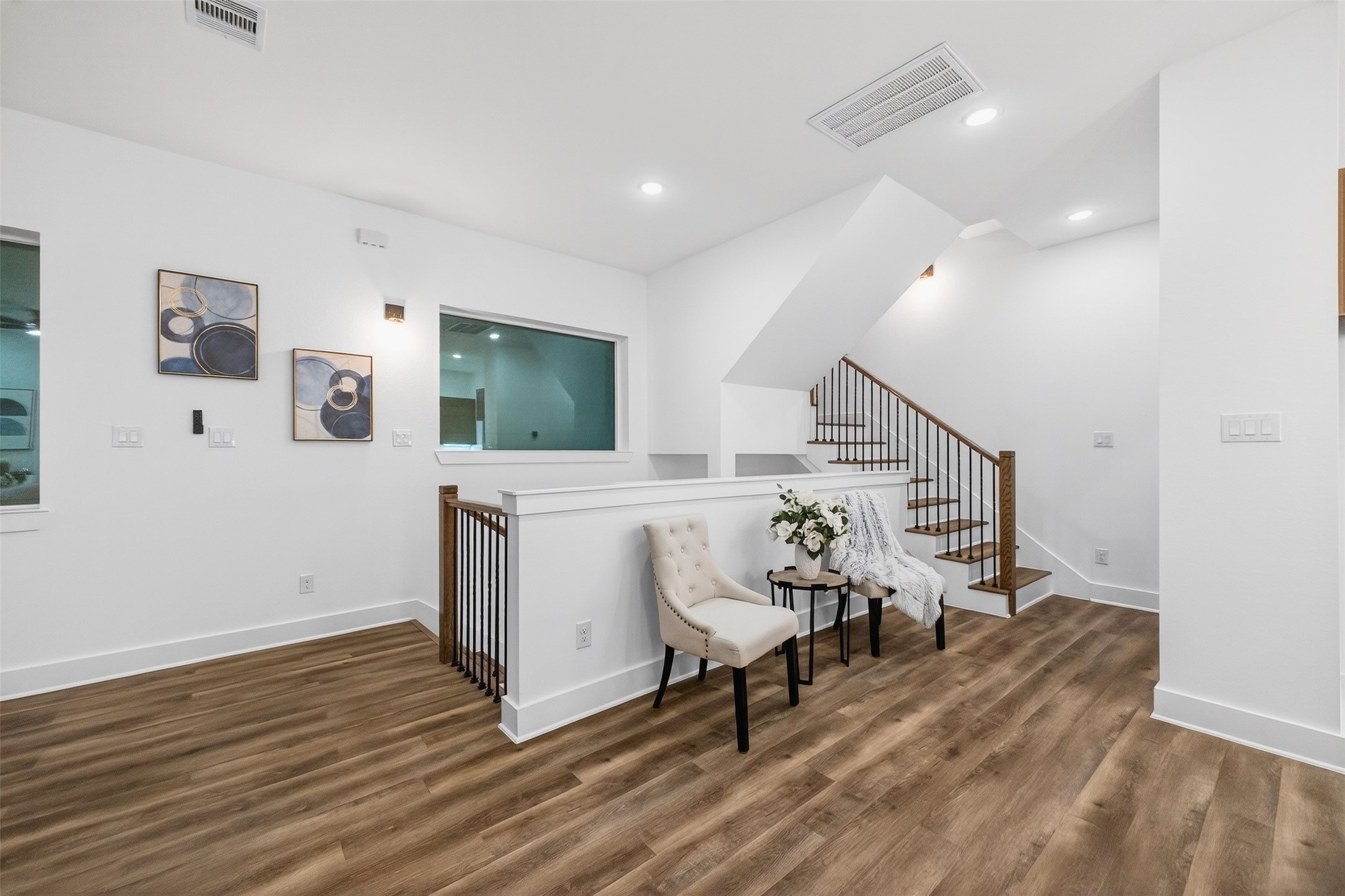 3003 A Delano Street Houston, TX 77004 - Photo 29 of 49 a living room with furniture and a wooden floor