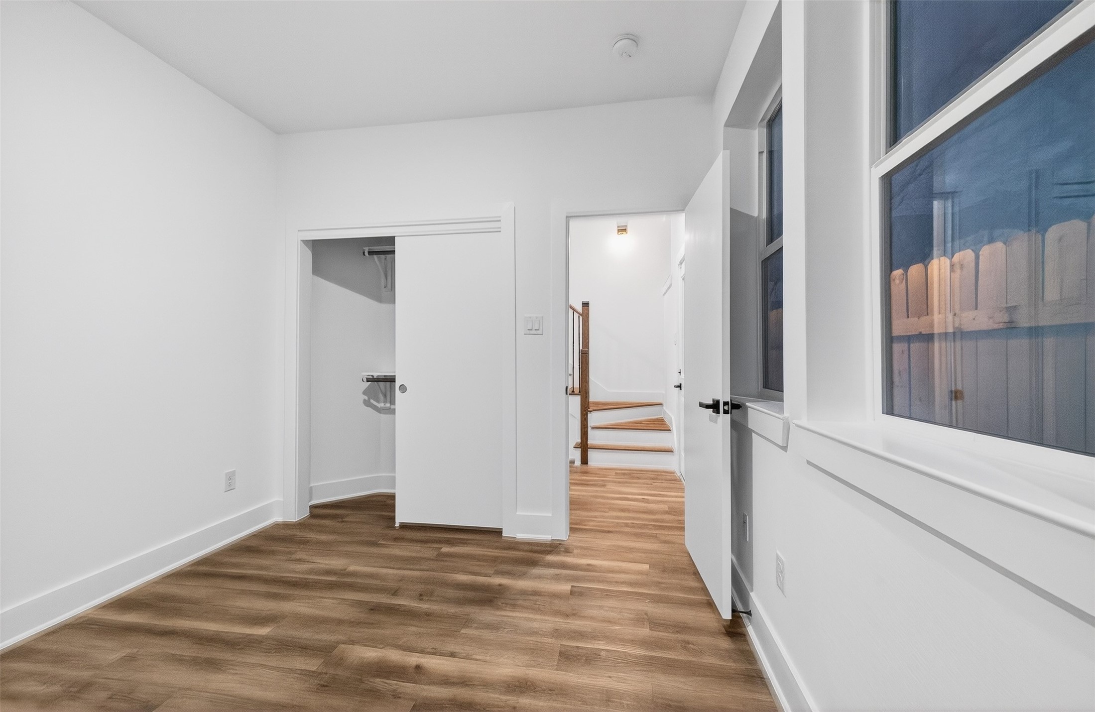 3003 A Delano Street Houston, TX 77004 - Photo 9 of 49 a view of a hallway with wooden floor and entryway