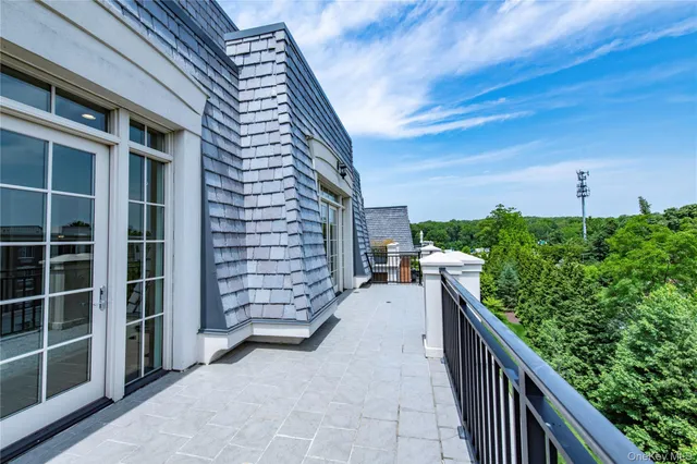 a view of city from balcony