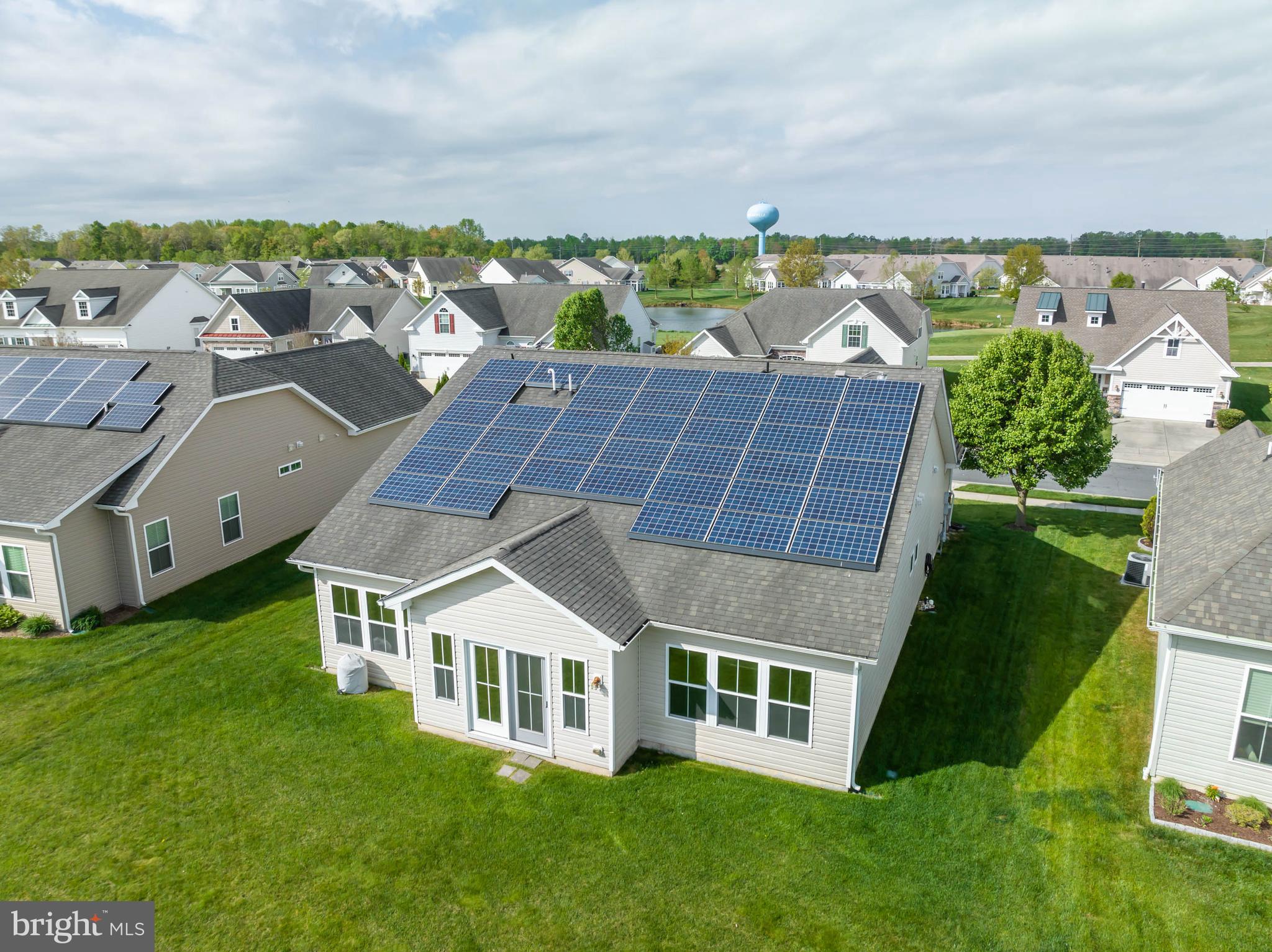 32 Canvasback Circle Bridgeville, DE 19933 - Photo 8 of 56 Drone overhead view showing solar panels