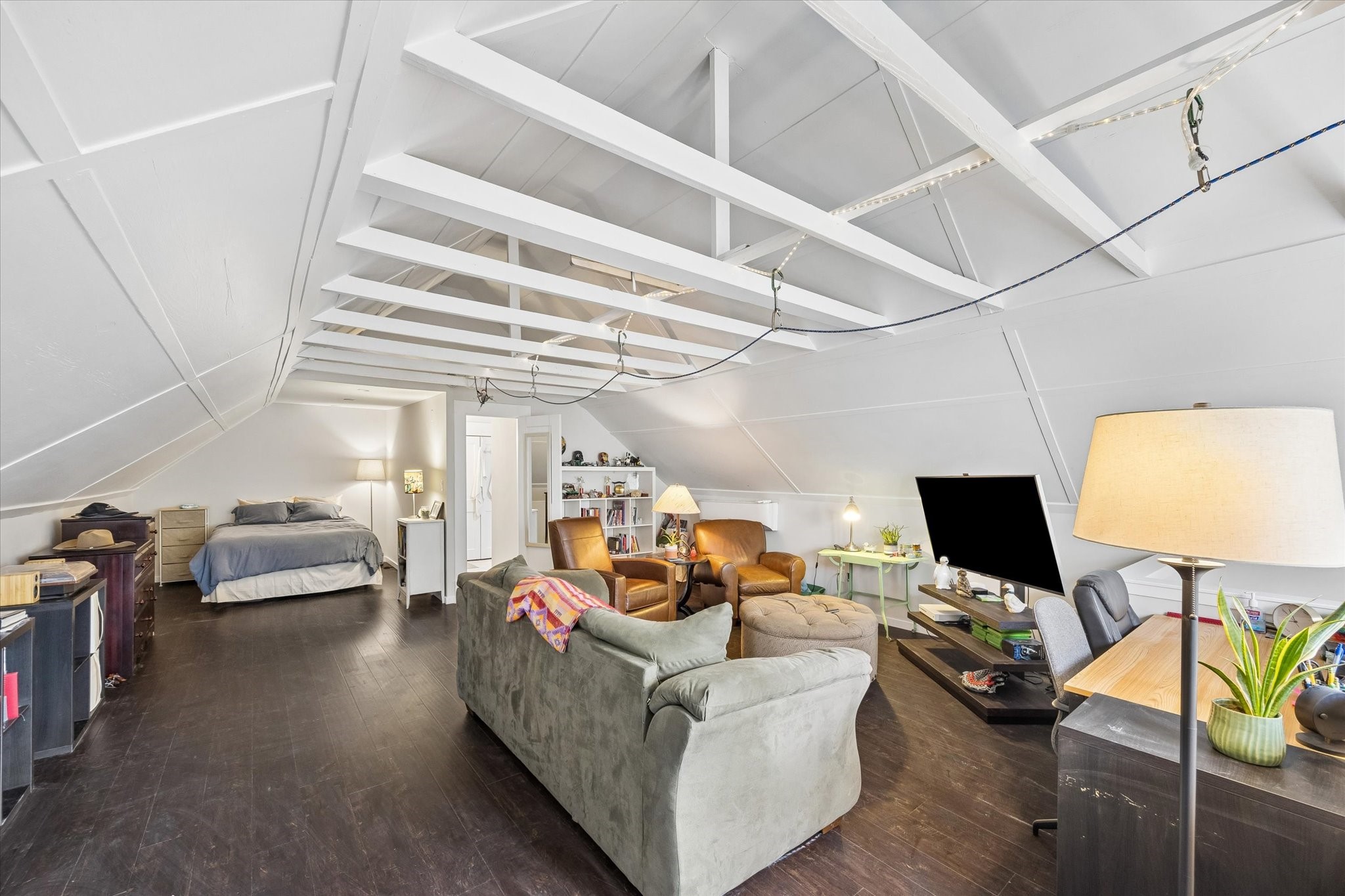 1307 Marshall Street Houston, TX 77006 - Photo 17 of 23 Teenage dream! The garage apartment is a massive space with a private bathroom and large living area.