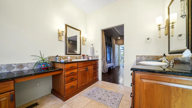 a outdoor space with lots of furniture and clutter