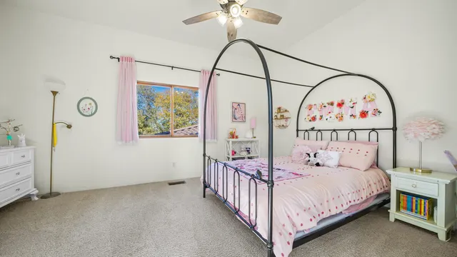 a bathroom with a sink a toilet and shower curtain