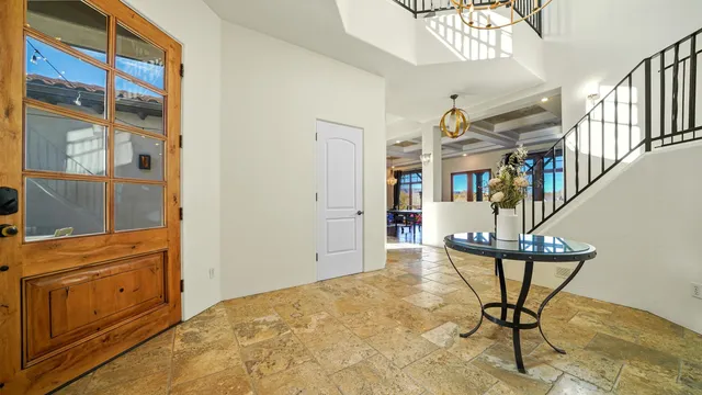 a living room filled with furniture