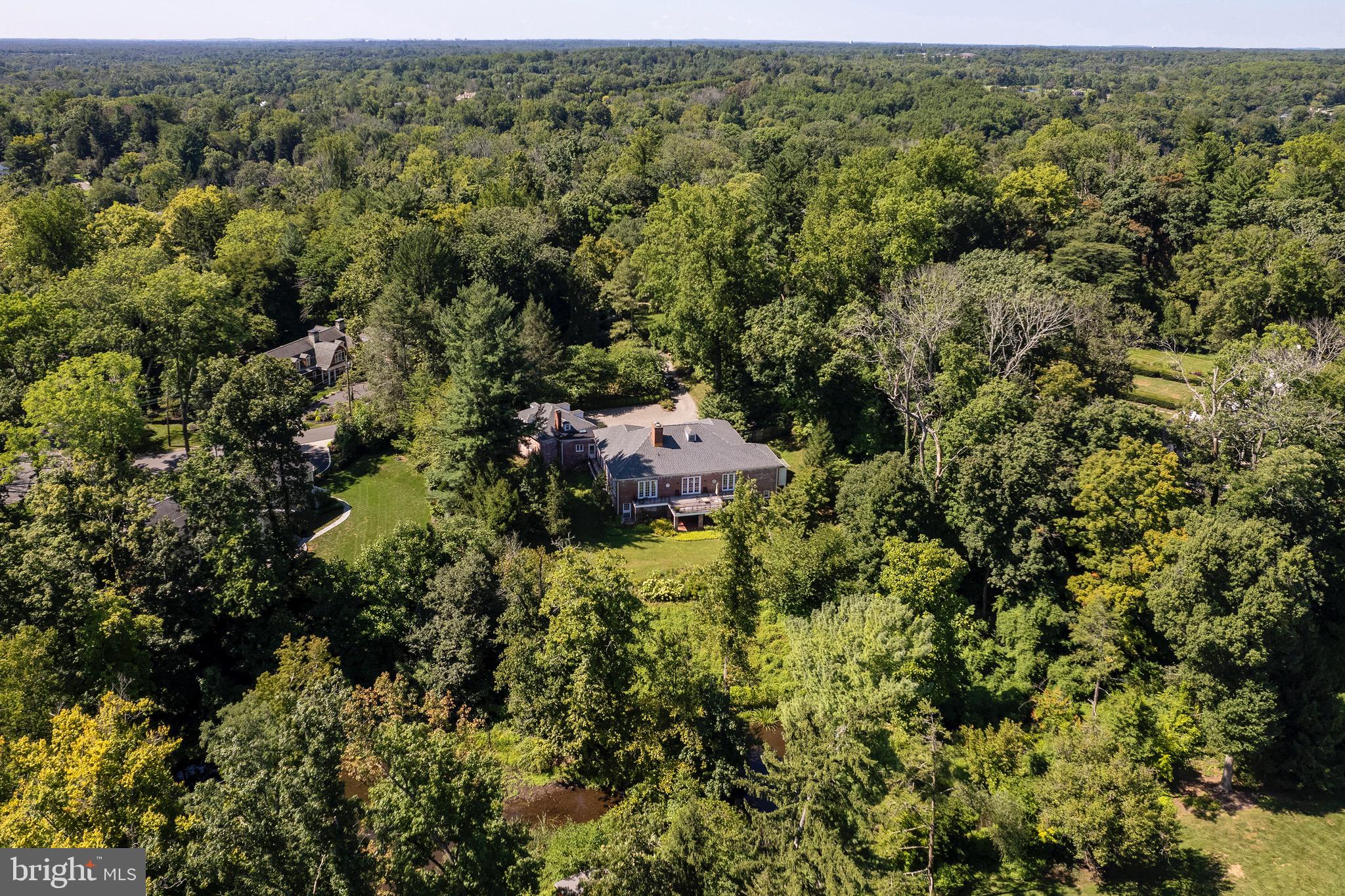 21 Russell Road Princeton, NJ 08540 - Photo 50 of 50 an aerial view of residential house with outdoor space and trees all around