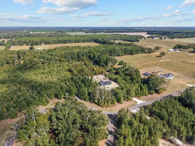 an aerial view of a houses with outdoor space