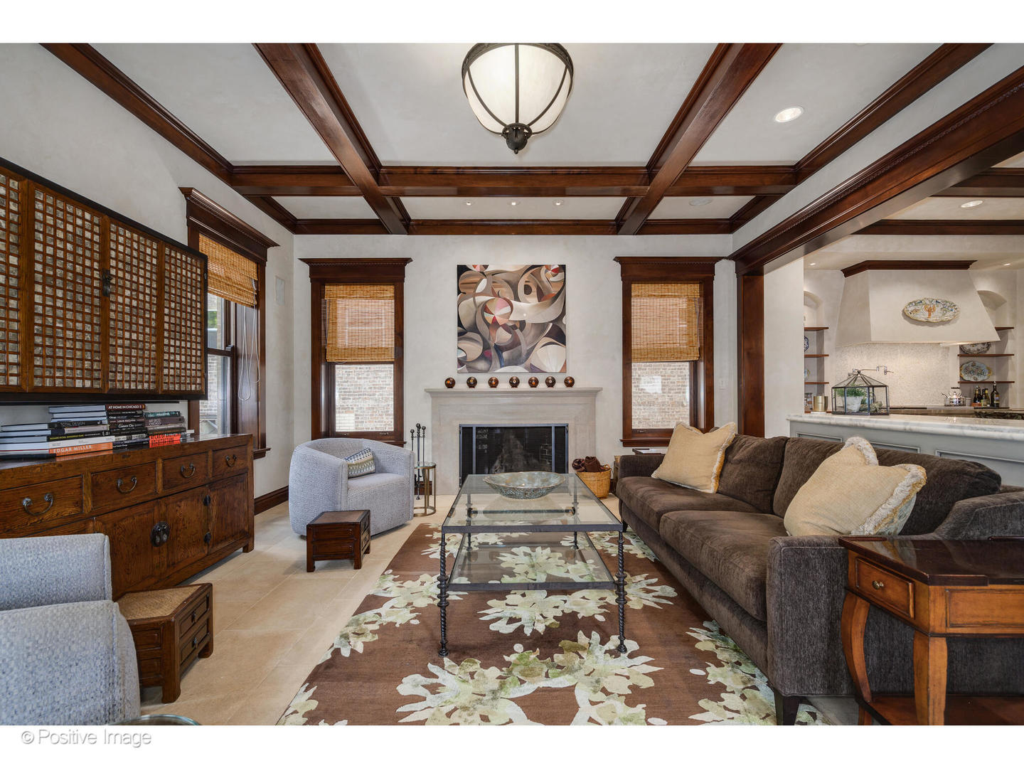536 West Barry Avenue Chicago, IL 60657 - Photo 17 of 55 a living room with furniture a fireplace and a large window