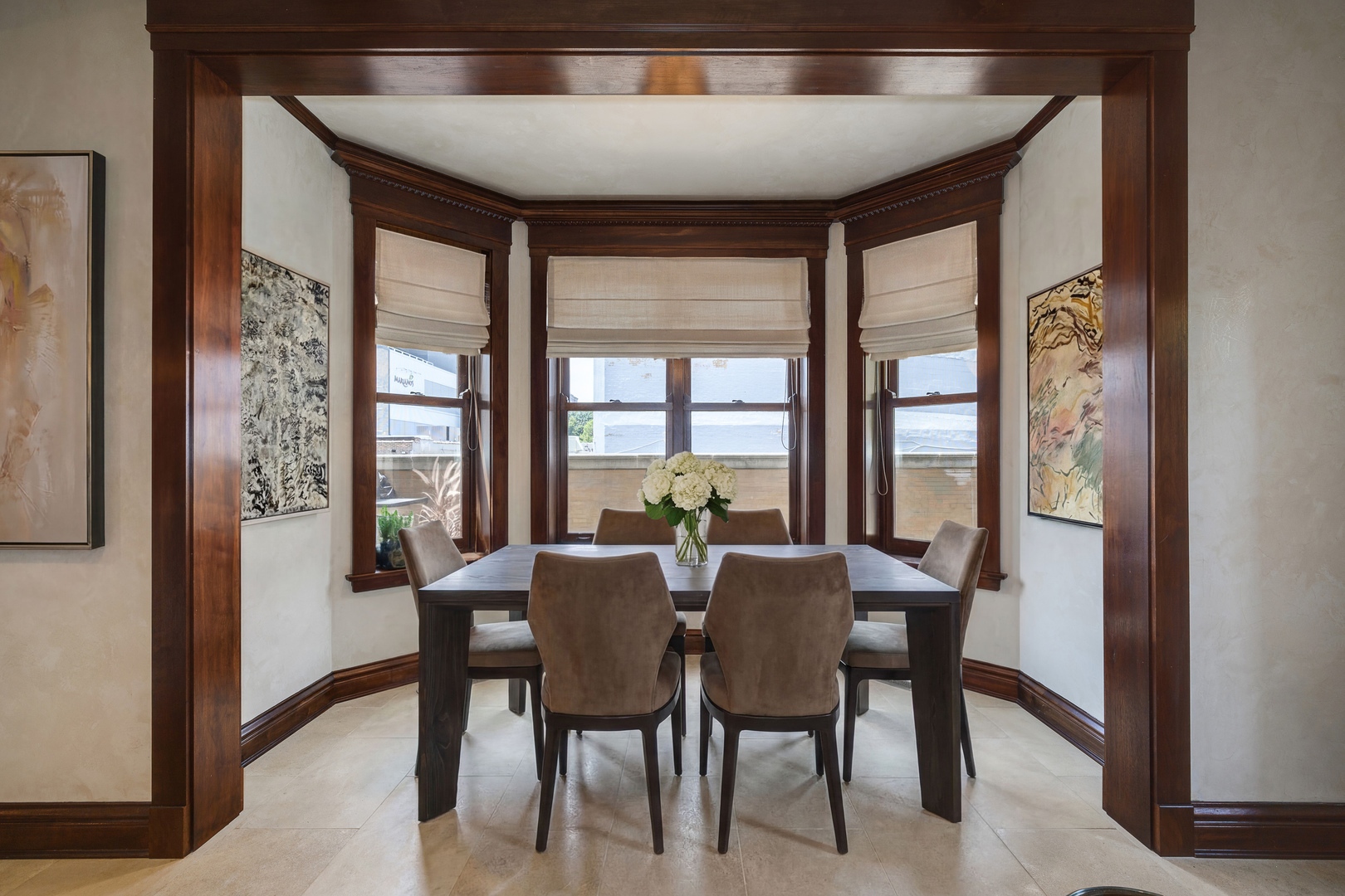 536 West Barry Avenue Chicago, IL 60657 - Photo 19 of 54 a view of a dining room with furniture and window
