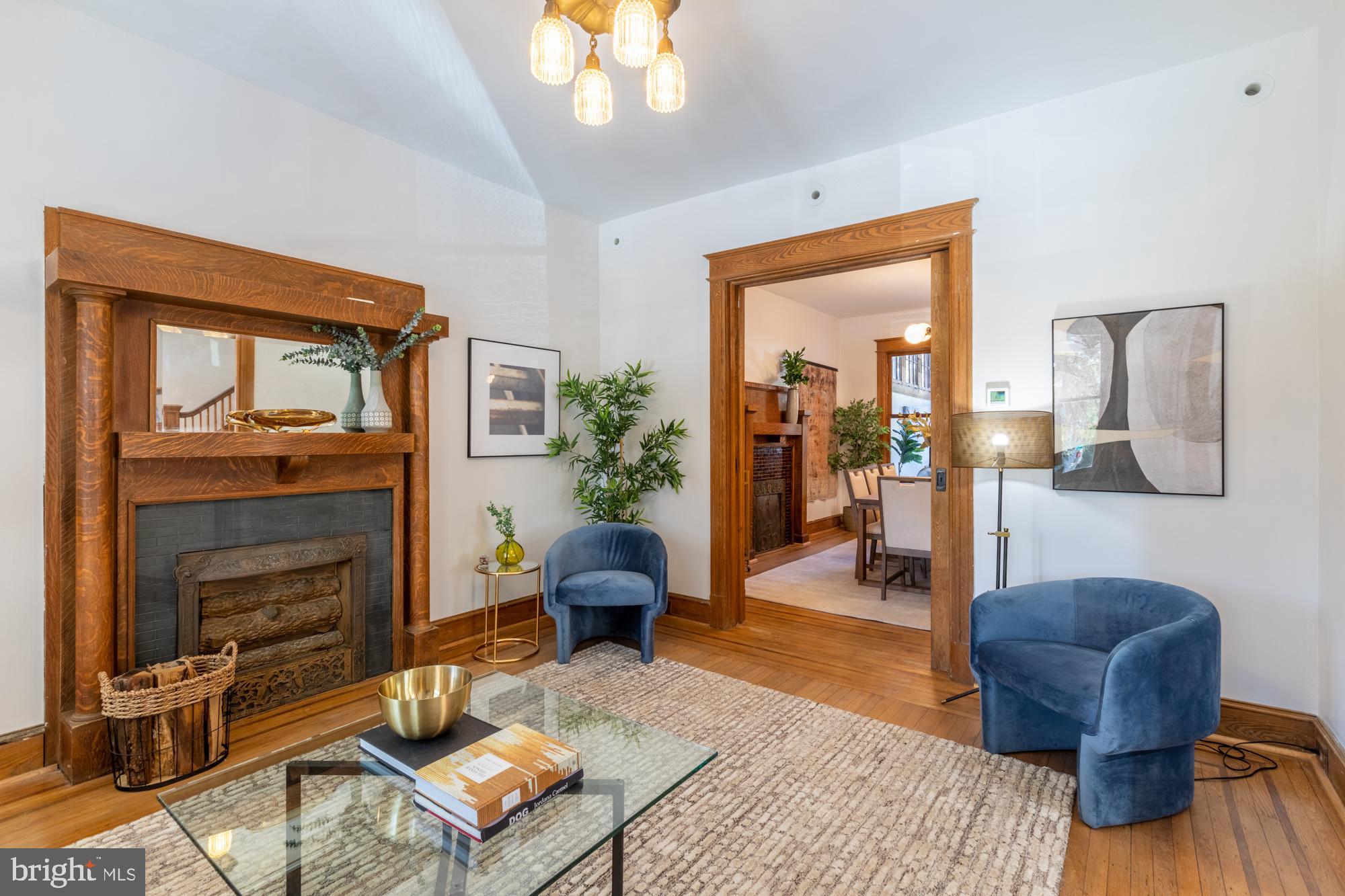 1927 Park Road Northwest Washington, DC 20010 - Photo 8 of 61 Twin decorative fireplaces on first floor