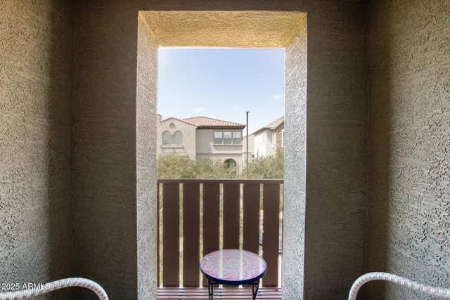 a front view of a building with street