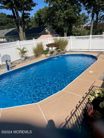 a view of a yard with an outdoor space