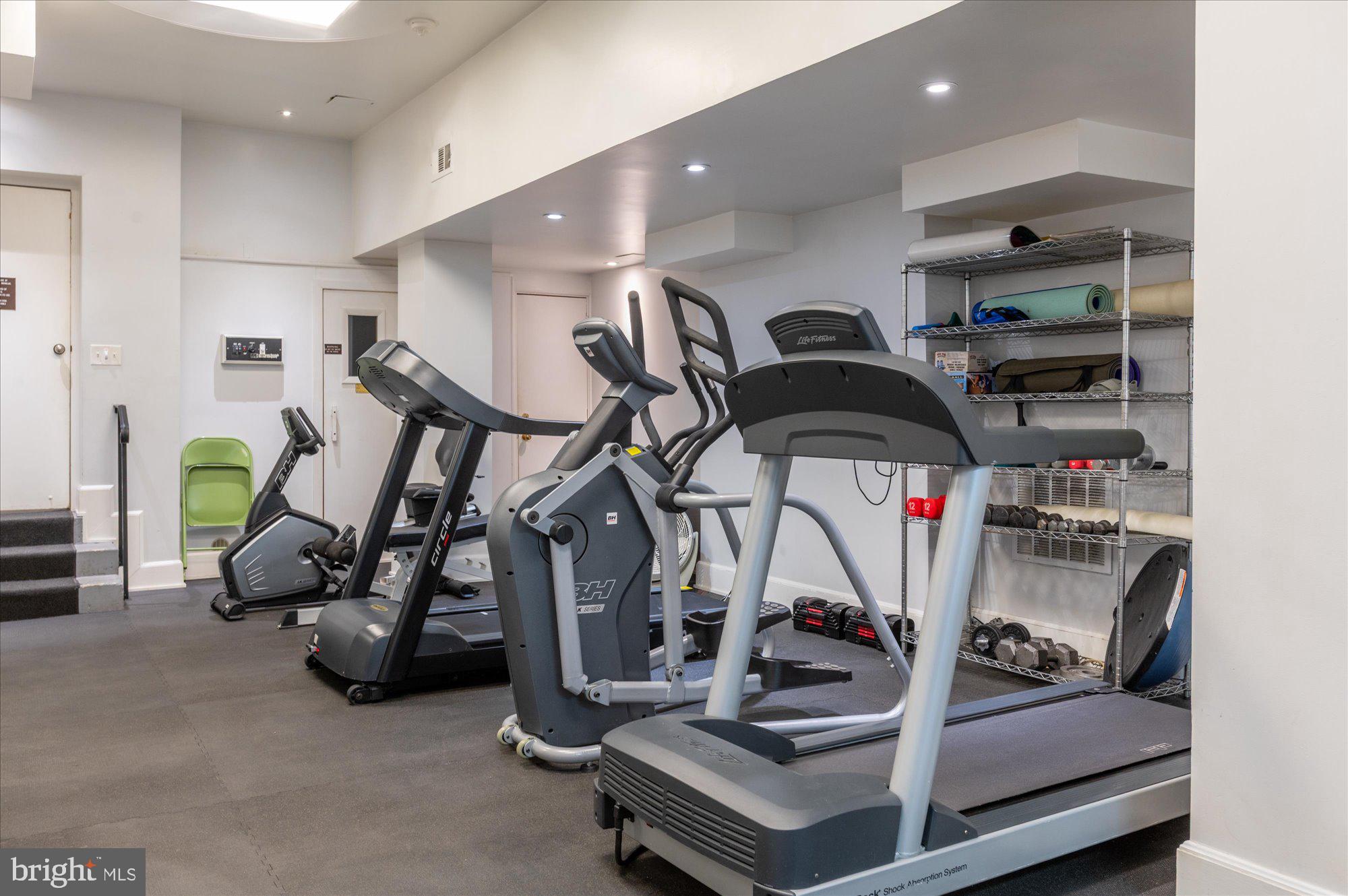 2230 California Street Northwest, Unit 4DW Washington, DC 20008 - Photo 33 of 43 a view of a room with gym equipment