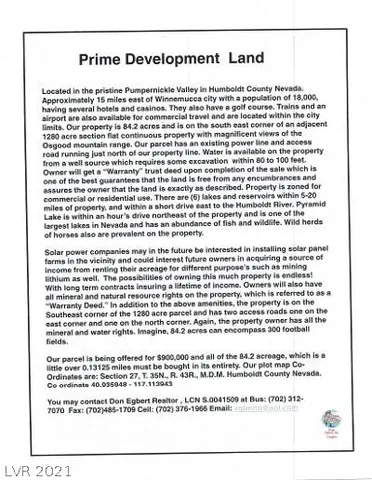 $900,000 | Humboltd Avenue, Golconda, NV 89414