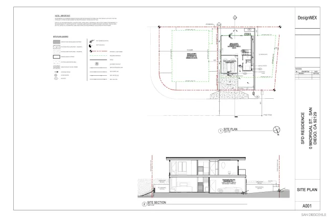 a window with a white building