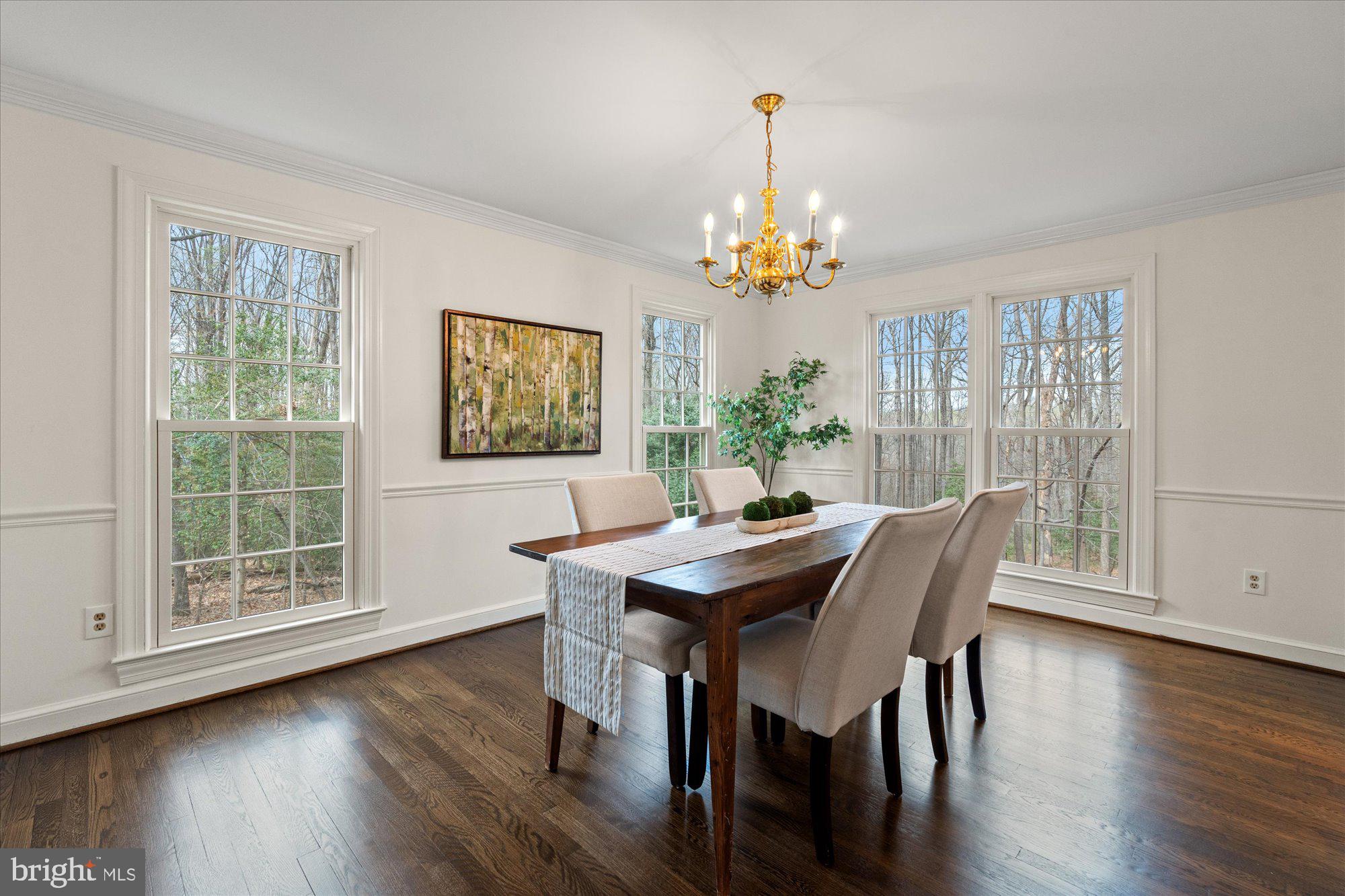 10415 Mt Sunapee Road Vienna, VA 22182 - Photo 13 of 53 Walls of Windows in Dining Room
