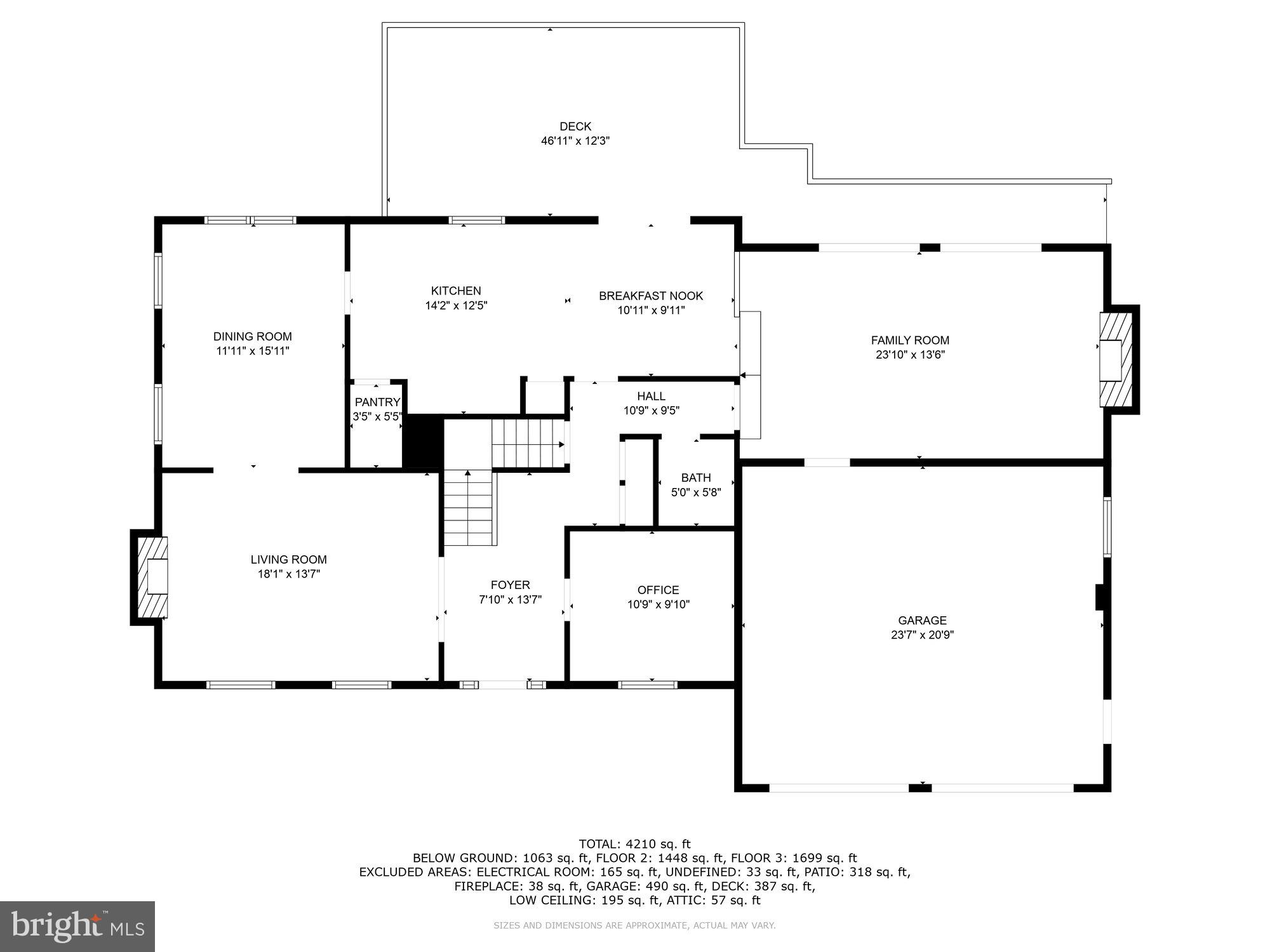 10415 Mt Sunapee Road Vienna, VA 22182 - Photo 51 of 53 Main Level Floor Plan