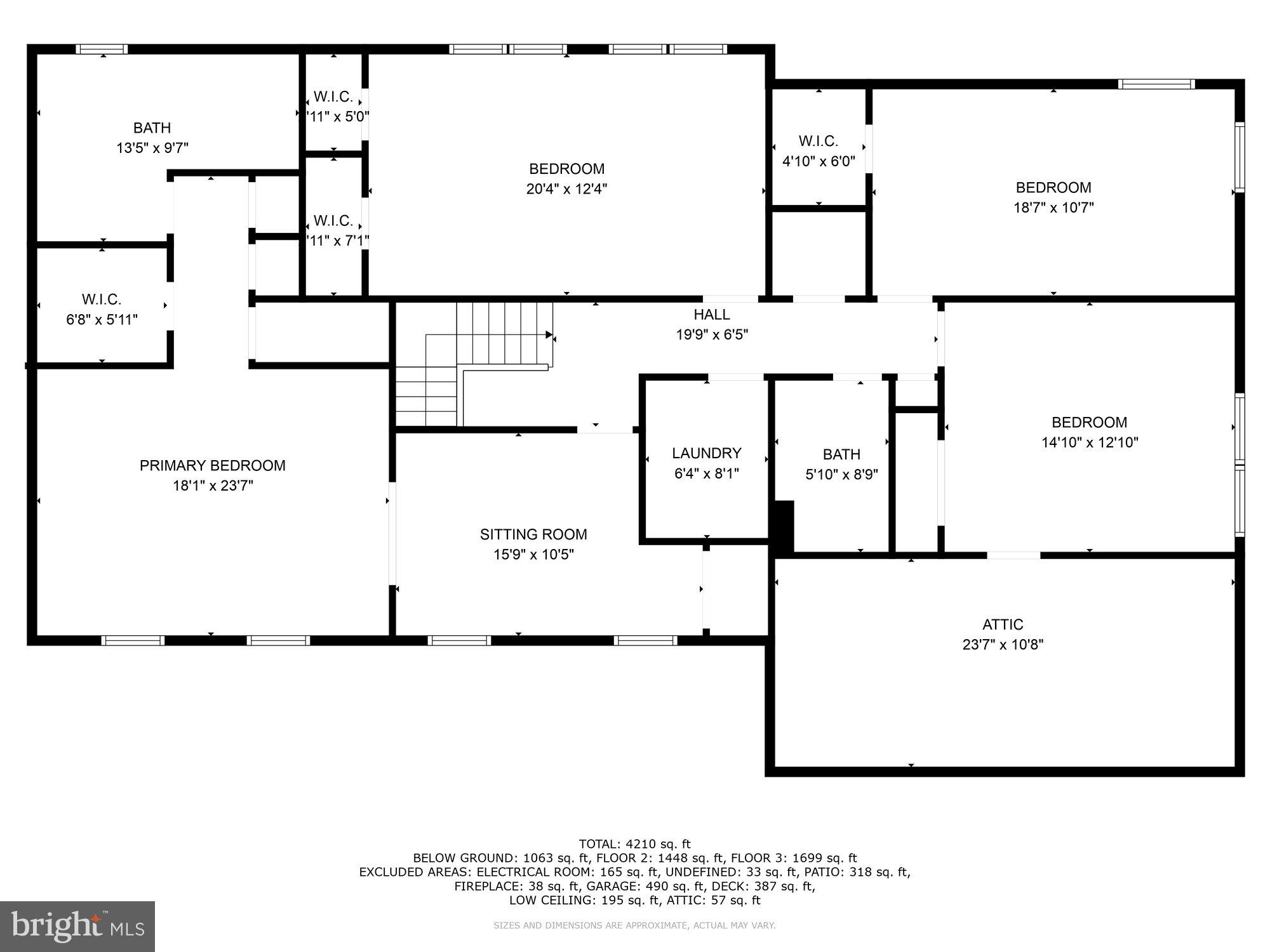 10415 Mt Sunapee Road Vienna, VA 22182 - Photo 52 of 53 Upper Level Floor Plan