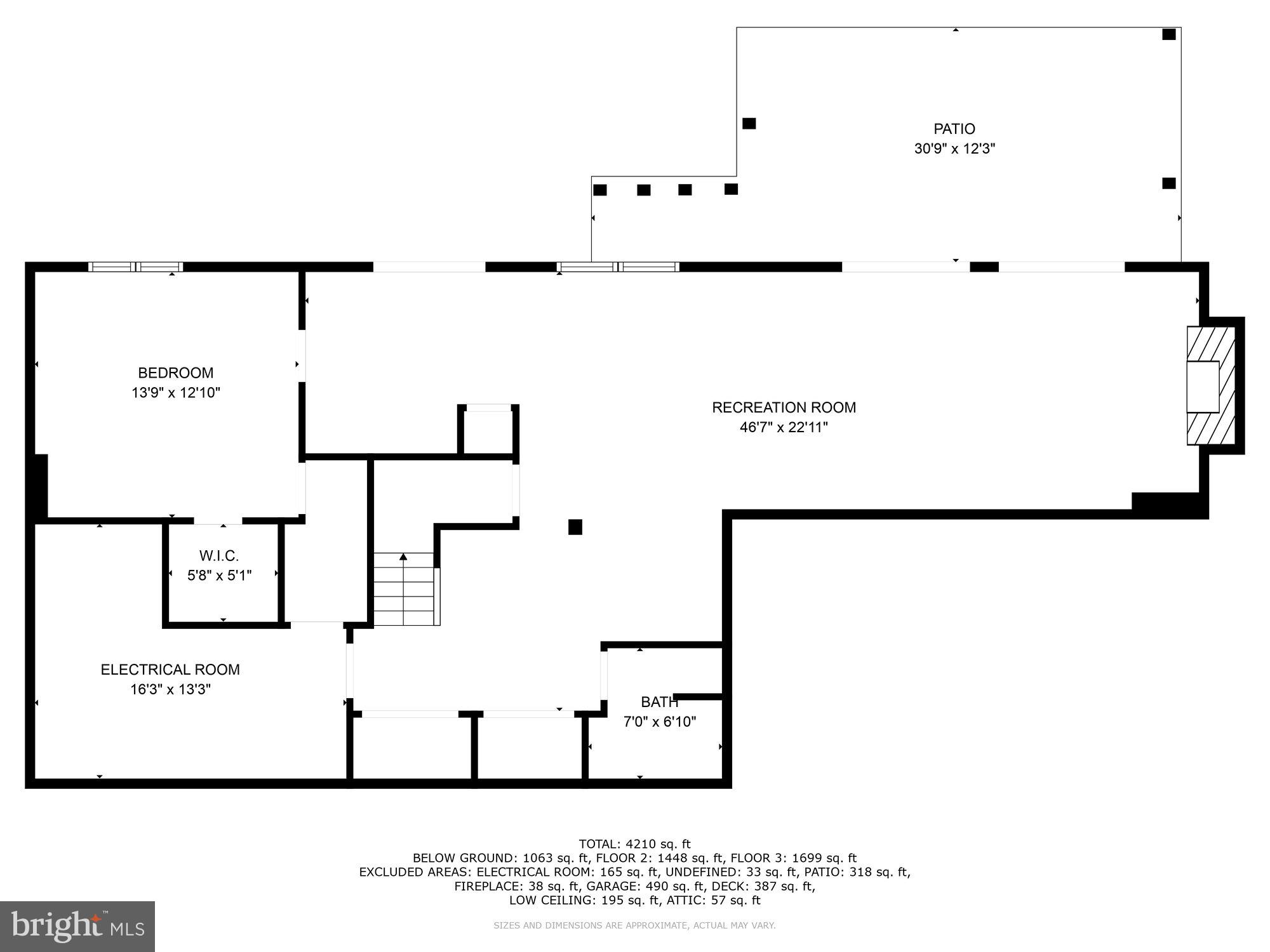 10415 Mt Sunapee Road Vienna, VA 22182 - Photo 53 of 53 Lower Level Floor Plan