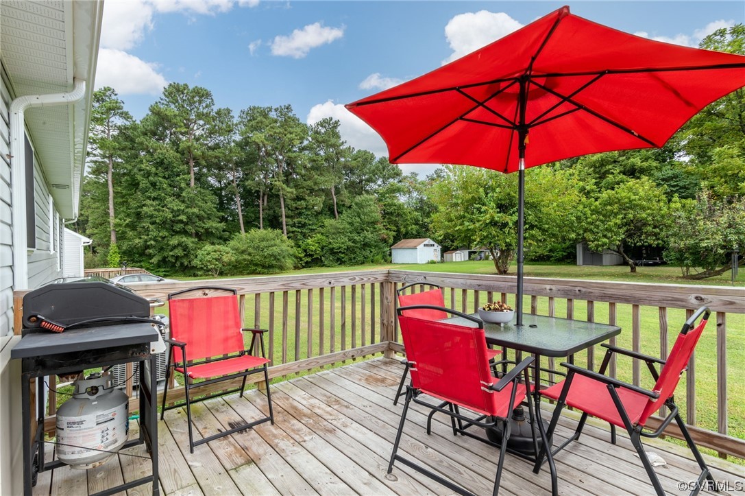 25500 Front Road Petersburg, VA 23803 - Photo 14 of 19 a view of deck with furniture and barbeque oven