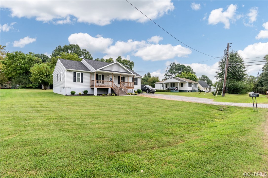 25500 Front Road Petersburg, VA 23803 - Photo 2 of 19 a view of a house with a big yard